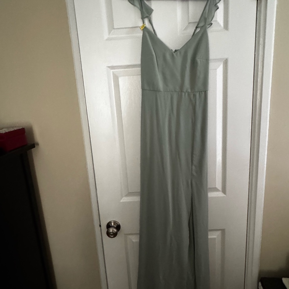 Birdy Grey Soft Green Maxi Bridesmaids Dress